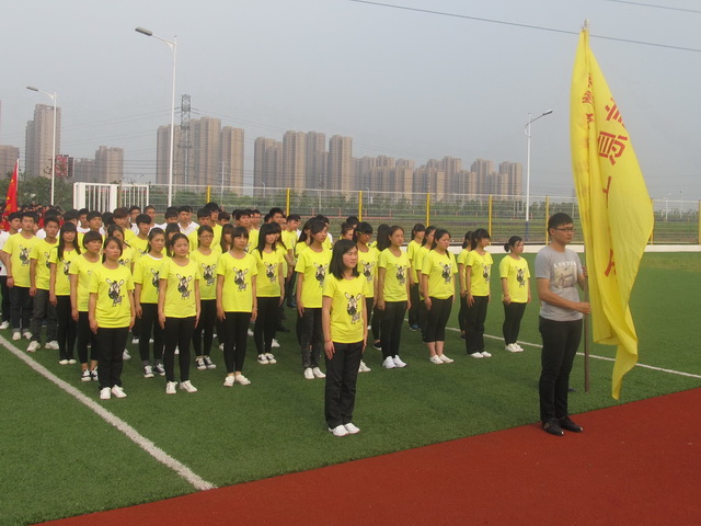 信息工程系参加学院“三走”主题活动闭幕式暨广播操比赛